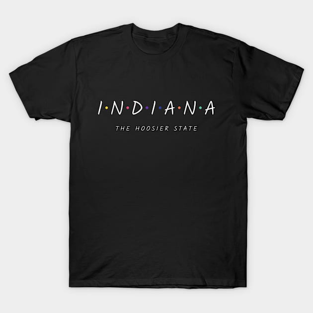 Indiana Text T-Shirt by A Reel Keeper